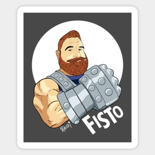 FISTO - dark Tee Magnet